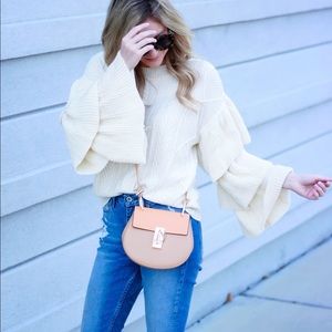 Sweaters - Tiered Sleeve Sweater Sweaters - Tiered Sleeve Sweater